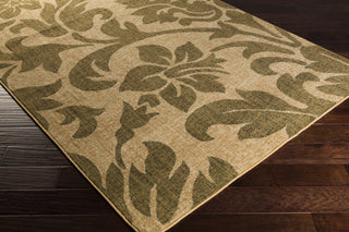 Surya Ventura VNT-7028 Olive Area Rug Corner Shot