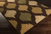 Surya Ventura VNT-7030 Taupe Machine Loomed Area Rug Corner Shot