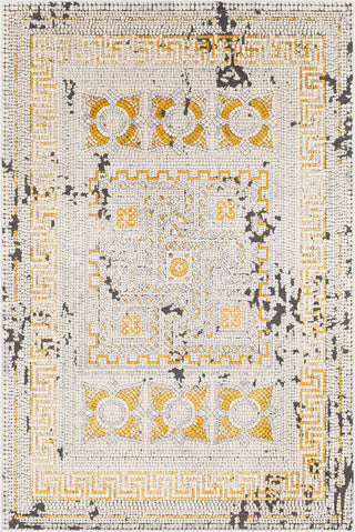 Surya Venezia VNZ-2300 Mustard Bright Orange Beige Medium Gray Charcoal Area Rug main image