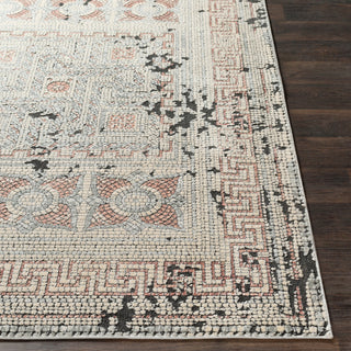 Surya Venezia VNZ-2301 Rose Beige Medium Gray Charcoal Area Rug Detail Image