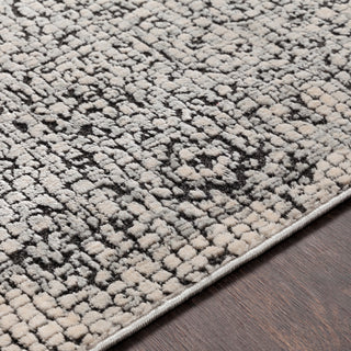 Surya Venezia VNZ-2309 Medium Gray Beige Charcoal Area Rug Mirror Texture Image