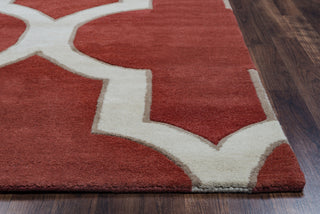 Rizzy Volare VO2134 Red Area Rug Edge Shot
