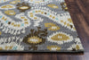 Rizzy Volare VO5087 Gray Area Rug Edge Shot