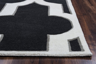 Rizzy Volare VO8186 Black Area Rug Edge Shot