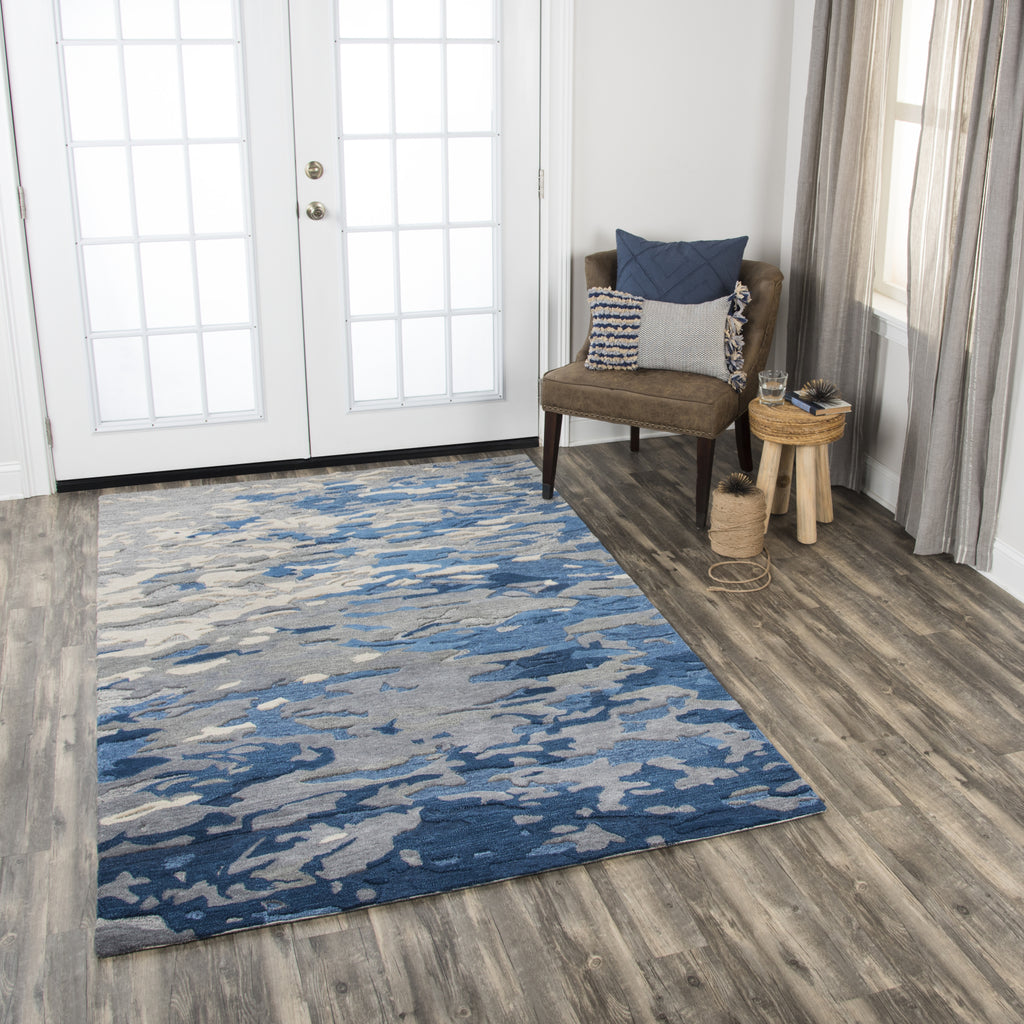 Rizzy Vogue VOG108 Blue Area Rug  Feature