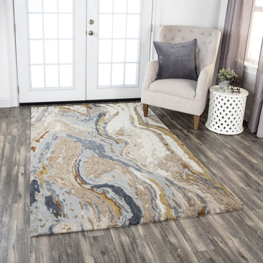Rizzy Vogue VOG110 Beige Area Rug  Feature