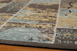 Momeni Vogue VG-01 Blue Area Rug Closeup