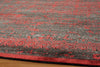 Momeni Vogue VG-03 Red Area Rug Corner Shot