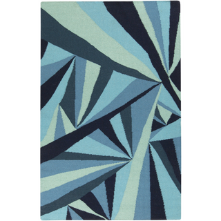 Surya Voyages VOY-55 Navy Area Rug by Malene B 5' x 8'