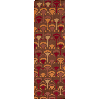 Surya Voyages VOY-59 Cherry Area Rug by Malene B 2'6'' x 8' Runner