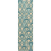 Surya Voyages VOY-61 Teal Area Rug by Malene B 2'6'' x 8' Runner