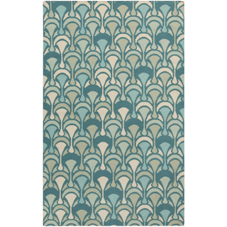 Surya Voyages VOY-61 Teal Area Rug by Malene B 5' x 8'