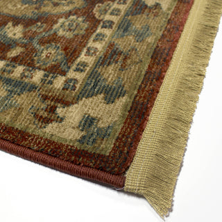 Orian Rugs Voyage Bombay Claret Area Rug Corner Image