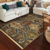 Orian Rugs Voyage Tribal Panel Teawash Area Rug Lifestyle Image Feature