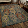 Orian Rugs Voyage Borego Medallions Indigo Area Rug Lifestyle Image