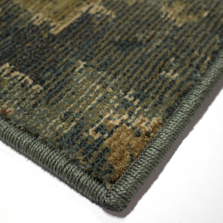 Orian Rugs Voyage Borego Medallions Indigo Area Rug Corner Image