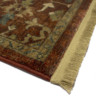 Orian Rugs Voyage Serapi Claret Area Rug Corner Image