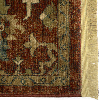 Orian Rugs Voyage Serapi Claret Area Rug Close up