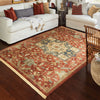 Orian Rugs Voyage Serapi Claret Area Rug Lifestyle Image Feature