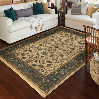 Orian Rugs Voyage Zettia Cream Area Rug Lifestyle Image Feature