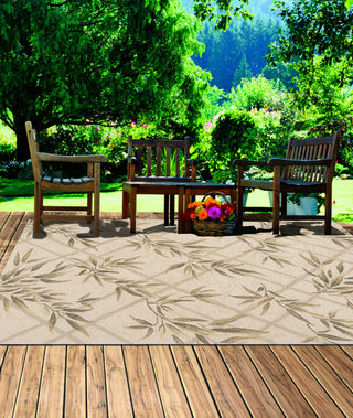 Momeni Veranda VR-04 Ivory Area Rug Roomshot Feature