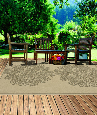 Momeni Veranda VR-09 Sage Area Rug Roomshot Feature