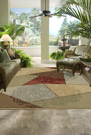 Momeni Veranda VR-10 Multi Area Rug Roomshot Feature