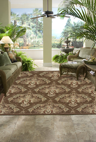 Momeni Veranda VR-15 Brown Area Rug Roomshot Feature