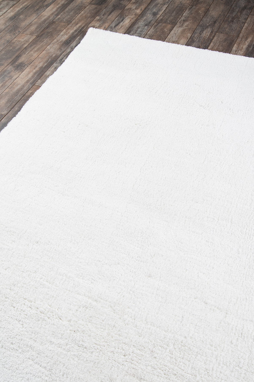 Momeni Velvet Shag VS-01 White Area Rug Corner Image Feature