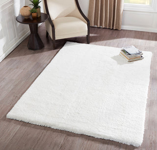 Momeni Velvet Shag VS-01 White Area Rug Main Image Feature