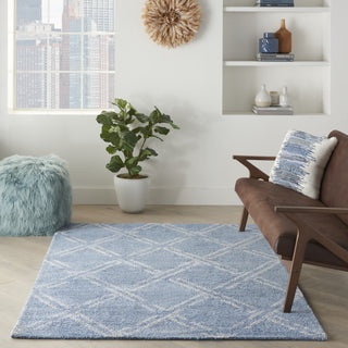 Nourison Venosa VSN01 Blue/Ivory Area Rug