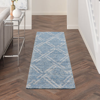 Nourison Venosa VSN01 Blue/Ivory Area Rug