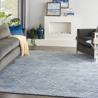 Nourison Venosa VSN01 Blue/Ivory Area Rug