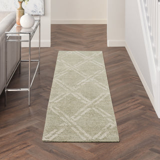 Nourison Venosa VSN01 Green Ivory Area Rug