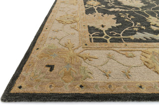 Loloi Walden WD-02 Charcoal / Oatmeal Area Rug Corner Shot