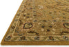 Loloi Walden WD-05 Gold / Brown Area Rug Corner Shot Feature
