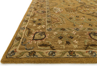 Loloi Walden WD-05 Gold / Brown Area Rug Corner Shot Feature