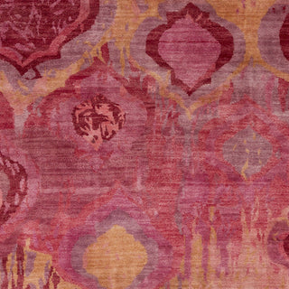 Surya Watercolor WAT-5006 Magenta Hand Knotted Area Rug Sample Swatch