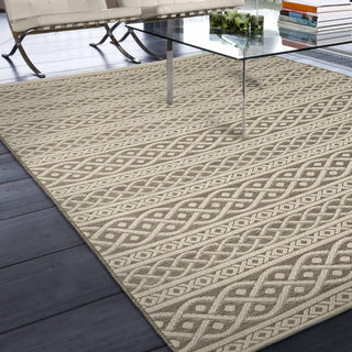 Orian Rugs Waterfront Tied Up Tan Area Rug Room Scene