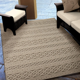 Orian Rugs Waterfront Tied Up Tan Area Rug Room Scene Feature