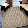 Orian Rugs Waterfront Crossing Lines Tan Area Rug Room Scene Feature