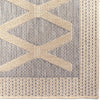 Orian Rugs Waterfront Crossing Lines Gray Area Rug Close Up