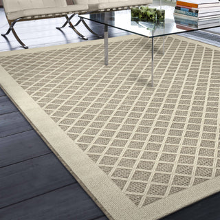 Orian Rugs Waterfront Across the Pier Tan Area Rug Room Scene