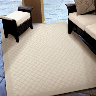 Orian Rugs Waterfront Across the Pier Ivory Area Rug Room Scene