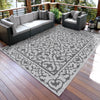 Orian Rugs Waterfront Alexa Charcoal Area Rug Room Scene Feature