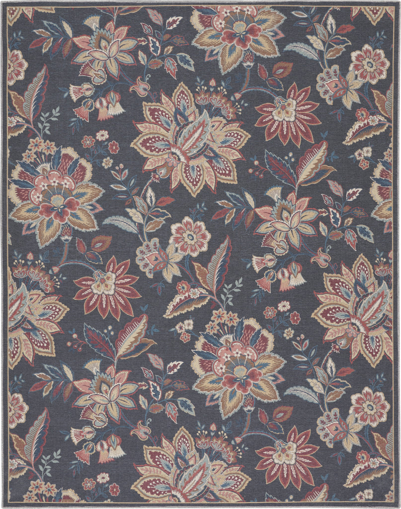 Nourison Washables Collection WAW01 Charcoal Area Rug by Waverly main image