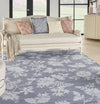 Nourison Washables Collection WAW02 Grey Area Rug by Waverly Main Image