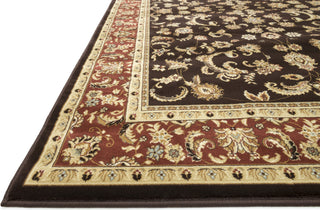 Loloi Welbourne WL-03 Coffee / Paprika Area Rug Corner Shot