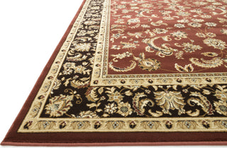 Loloi Welbourne WL-03 Paprika / Coffee Area Rug Corner Shot