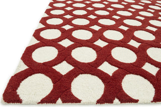 Loloi Weston HWS08 Ivory / Red Area Rug Corner Shot